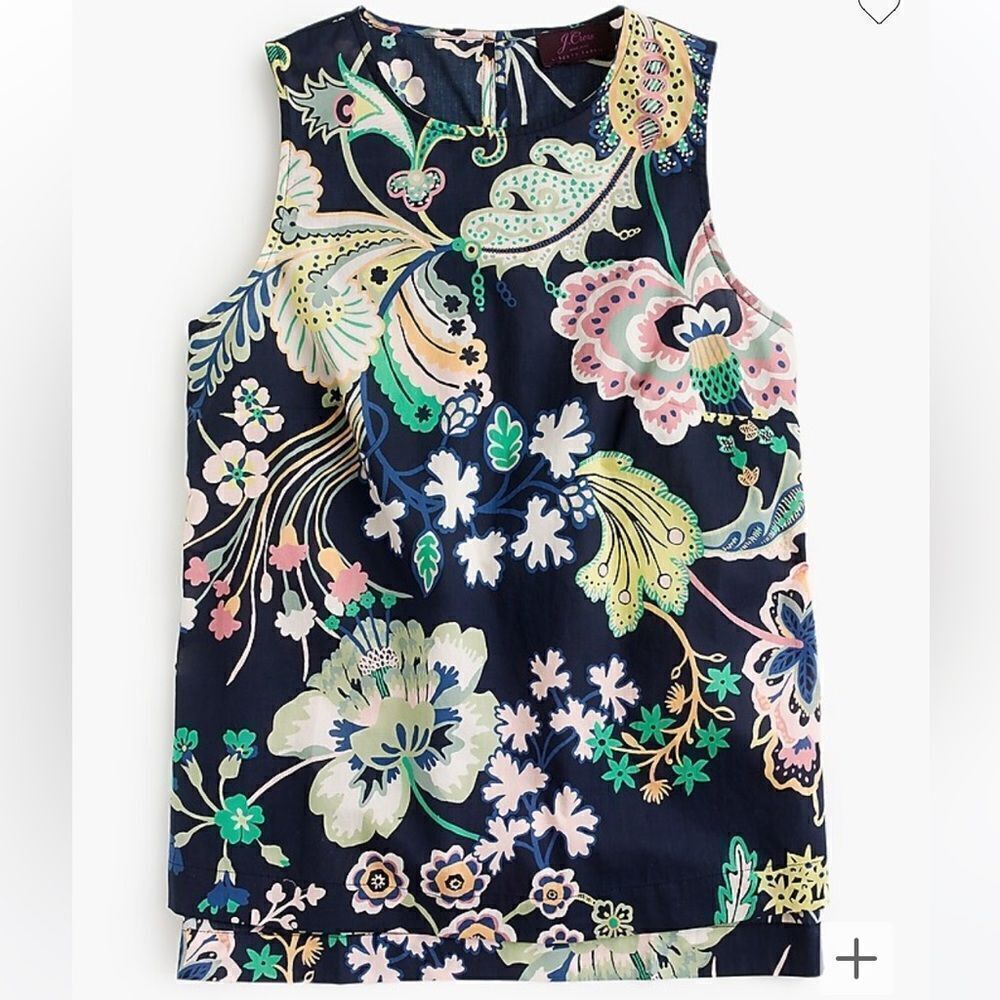J. Crew Sleeveless tank in Liberty Josephine floral. Size XS.